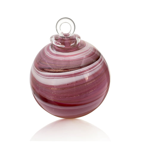 veinada rosa aventurina BOLA DE NAVIDAD