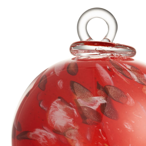 Divine BOULE DE NOËL  - Rouge, blanc et cuivré
