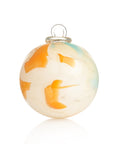 Magie BOULE DE NOËL  - jaune paille, orange et turquoise
