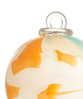 Magie BOULE DE NOËL  - jaune paille, orange et turquoise