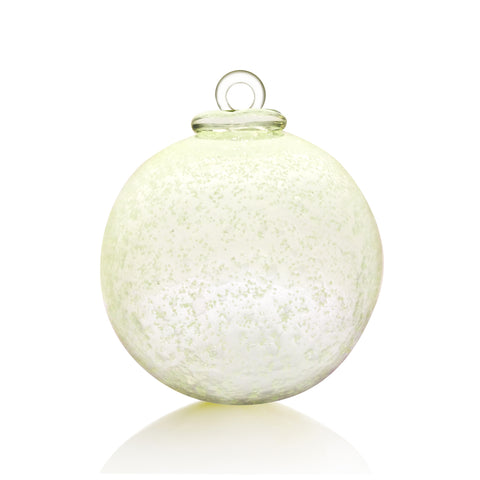Planète Phosphorescente BOULE DE NOËL  - Transparente poudrée phosphorescente