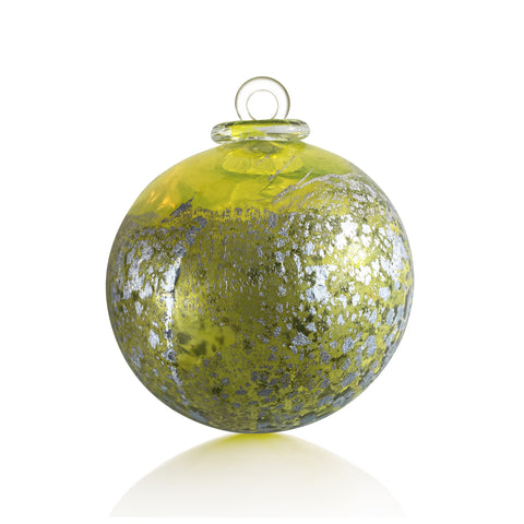 Saturne jaune BOULE DE NOËL  - Jaune, gris métallique