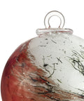 Albatre rouge BOULE DE NOËL  - Blanche, rouge et effets métalliques