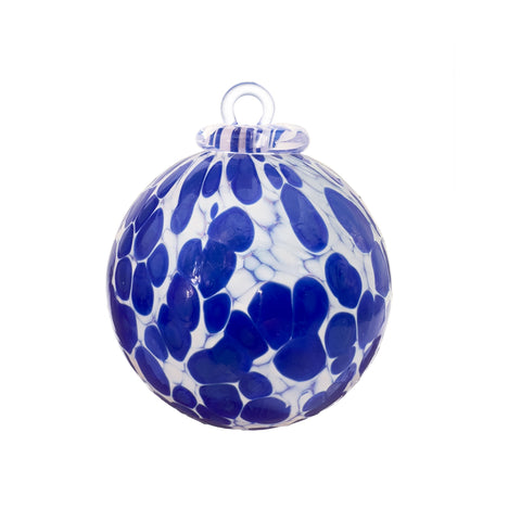 nieve azul/blanca BOLA DE NAVIDAD