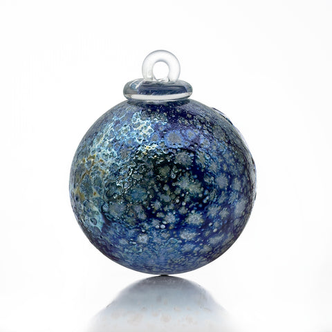 cráter azul irisado BOLA DE NAVIDAD