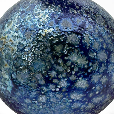 cráter azul irisado BOLA DE NAVIDAD