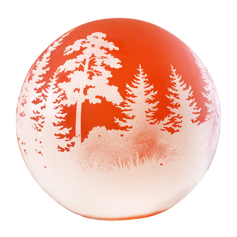 GLOBE Orange Landscape Tischlampe