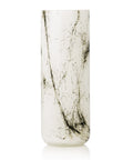Vase haut Velvet ALBATRE  - blanc, incrustation métal