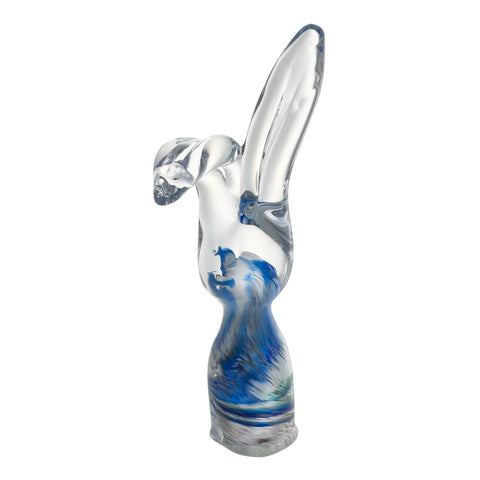 Rabbit in crystalline glass