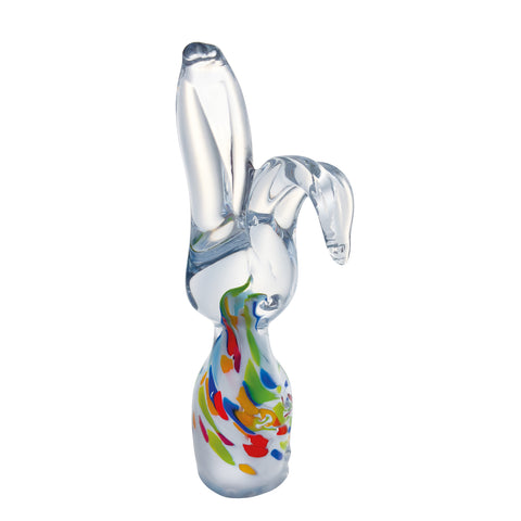 Rabbit in crystalline glass