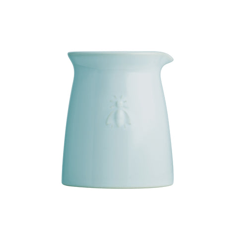 Ensemble de 2 mugs écrus et 1 crémier bleu en céramique  ABEILLE Abeille - bleu-écru
