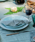 Lot de 4 assiettes à pâtes bleu ABEILLE  céramique - BLEU