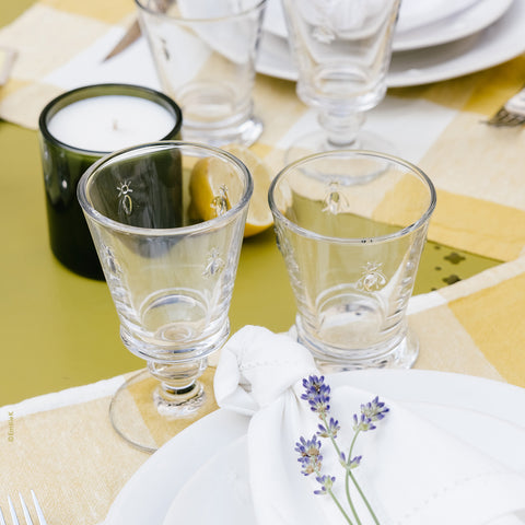 Lot de 6 Verres à vin ABEILLE
