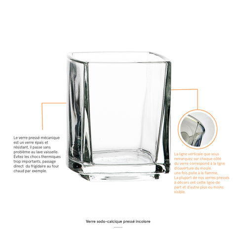 Lot de 6 Mises en bouche KUBE  - transparent