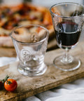 Lot de 6 Verres à vin FLEUR DE LYS  - transparent