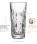 Lot de 6 Long drink VERONE  - transparent