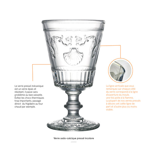 Lot de 6 verres dégustation VERSAILLES  - transparent