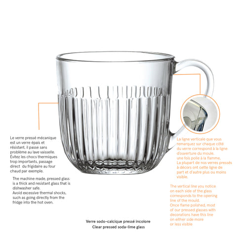Lot de 6 tasses OUESSANT  - transparent