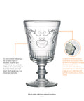 Lot de 6 verres à vin VERSAILLES  - transparent