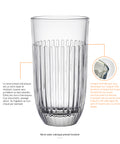 Lot de 6 long drink OUESSANT unis - transparent