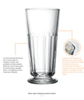 Lot de 6 long drinks PERIGORD  - transparent