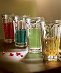 Lot de 6 long drink Perles SAGA  - Transparent