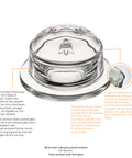Beurrier ABEILLE  - transparent