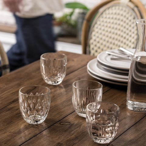 Lot de 6 gobelets Géométriques TROQUET  - Transparent