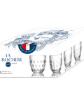 Coffret de 4 gobelets TROQUET 4 motifs différents - transparent