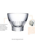 Lot de 6 mises en bouche OUESSANT 8 cl - transparent