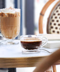 Lot de 6 tasses expresso FLORE  - Transparent