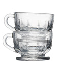 Lot de 6 tasses expresso FLORE  - Transparent