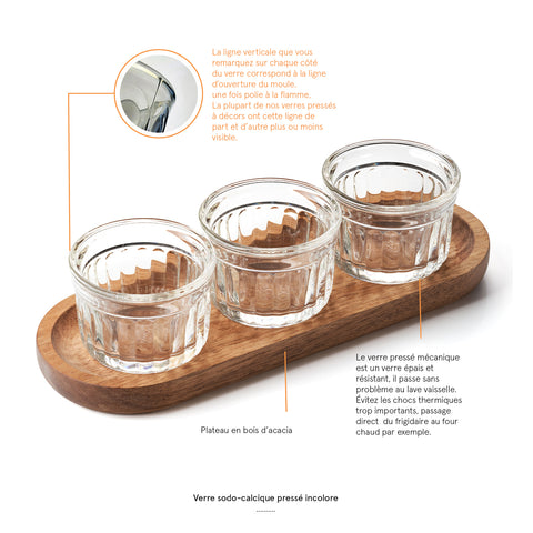 Set Apéro DÉLICE  - Transparent et bois