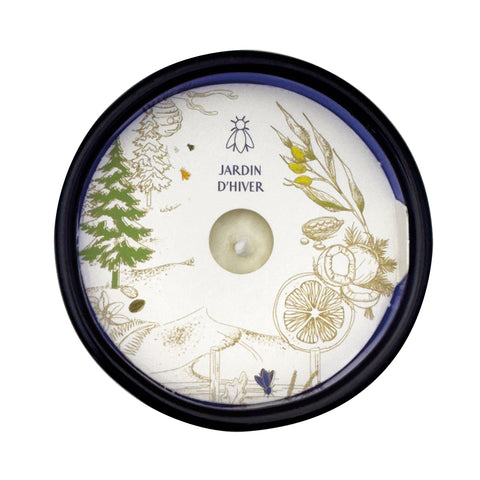 Bougie Jardin d'hiver ABEILLE  - Bleu