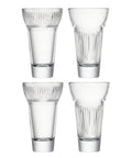 Coffret de 4 verres à pastis CALANQUES 2 x Fanny et 2 x Marius - Transparent