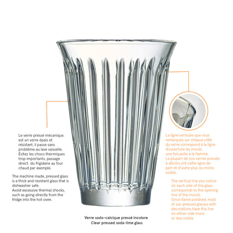 Lot de 6 long drinks ZINC  - Transparent