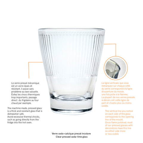 Lot de 6 verres à café Expresso HUGO  - Transparent