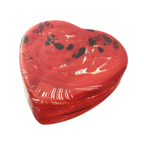 Presse-papiers COEUR   - ROUGE AVENTURINE
