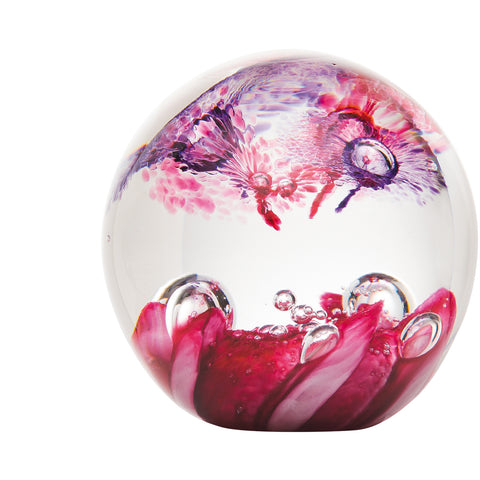 Presse-papiers rose RIVAGES  - transparent, rose et parme
