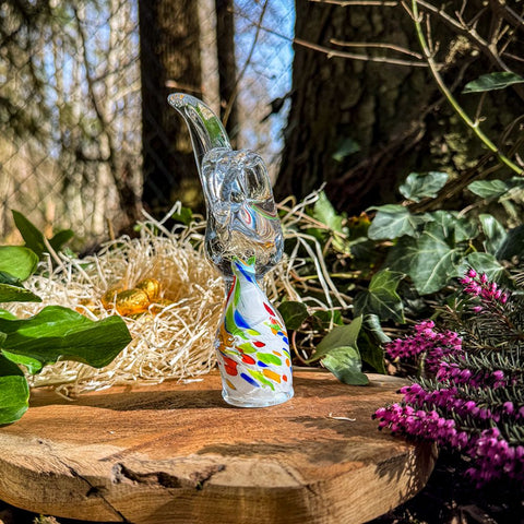 Rabbit in crystalline glass